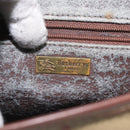 Burberrys Nova Check Shoulder Bag PVC Beige Gold Auth JB025-11