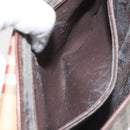 Burberrys Nova Check Shoulder Bag PVC Beige Gold Auth JB025-21