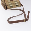 Burberrys Nova Check Shoulder Bag PVC Beige Gold Auth JB025-7