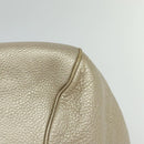 Salvatore Ferragamo Gancini Tragetasche Leder Silber Gold Original JB034-9