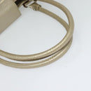 Salvatore Ferragamo Gancini Tragetasche Leder Silber Gold Original JB034-7
