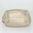 Salvatore Ferragamo Gancini Tragetasche Leder Silber Gold Original JB034-5