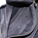 MCM Vicetos Logogram Hand Bag PVC 2way Black Gold Auth JB035-22