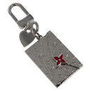 LOUIS VUITTON Monogram LV envelope Key Holder metal Silver M01296 LV Auth JB049-1
