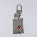 LOUIS VUITTON Monogram LV envelope Key Holder metal Silver M01296 LV Auth JB049-2