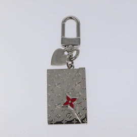 LOUIS VUITTON Monogram LV envelope Key Holder metal Silver M01296 LV Auth JB049 - 0