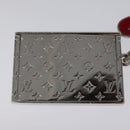 LOUIS VUITTON Monogram LV envelope Key Holder metal Silver M01296 LV Auth JB049-5