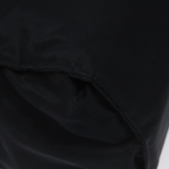 PRADA Hand Bag Nylon Navy Gold Auth JB052