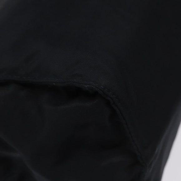 PRADA Hand Bag Nylon Navy Gold Auth JB052