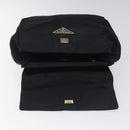 PRADA Hand Bag Nylon Navy Gold Auth JB052-15