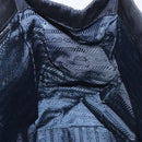 PRADA Hand Bag Nylon Navy Gold Auth JB052-18