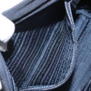 PRADA Hand Bag Nylon Navy Gold Auth JB052-20