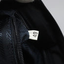 PRADA Hand Bag Nylon Navy Gold Auth JB052-21