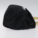 PRADA Hand Bag Nylon Navy Gold Auth JB052-4