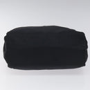 PRADA Hand Bag Nylon Navy Gold Auth JB052-9