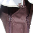 BURBERRY Nova Check Blue Label Shoulder Bag Nylon Beige Silver Auth JB053-20