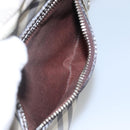 BURBERRY Nova Check Blue Label Shoulder Bag Nylon Beige Silver Auth JB053-23