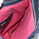 BURBERRY Nova Check Hand Bag Canvas Black Silver Auth JB054-17