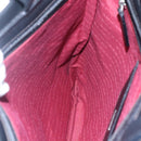 BURBERRY Nova Check Hand Bag Canvas Black Silver Auth JB054-18