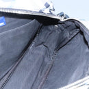 BURBERRY Nova Check Blue Label Shoulder Bag Nylon Blue Silver Auth JB055-18