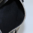 BURBERRY Nova Check Blue Label Shoulder Bag Nylon Blue Silver Auth JB055-22