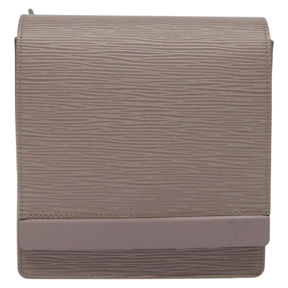 LOUIS VUITTON Epi Biarritz Shoulder Bag Gray pepper M5293C LV Auth JB065V