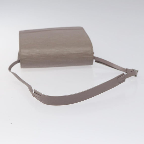 LOUIS VUITTON Epi Biarritz Shoulder Bag Gray pepper M5293C LV Auth JB065V
