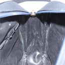 Burberrys Shoulder Bag Canvas Leather Navy Gold Auth JB067-20