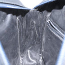 Burberrys Shoulder Bag Canvas Leather Navy Gold Auth JB067-21