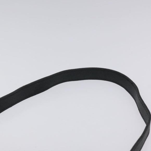 Burberrys Shoulder Bag Canvas Leather Navy Gold Auth JB067