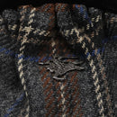 BURBERRY Nova Check Shoulder Bag Wool Navy Auth JB068-10