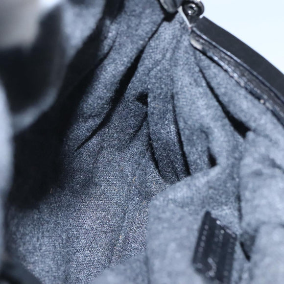 BURBERRY Nova Check Shoulder Bag Wool Navy Auth JB068