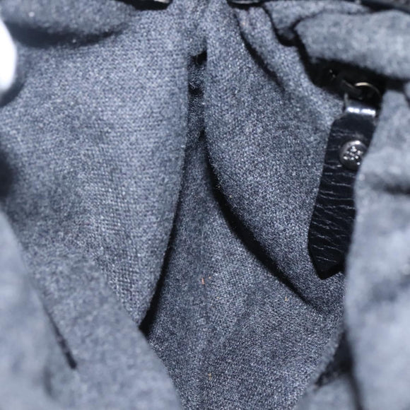 BURBERRY Nova Check Shoulder Bag Wool Navy Auth JB068