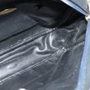 BURBERRY Nova Check Hand Bag Canvas Navy Auth JB069-17