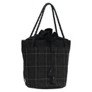 BURBERRY Nova Check Hand Bag Canvas Navy Auth JB069-21