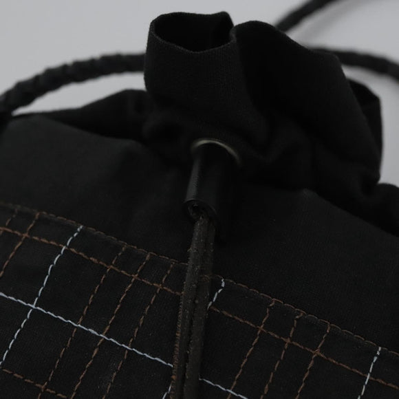 BURBERRY Nova Check Hand Bag Canvas Navy Auth JB069