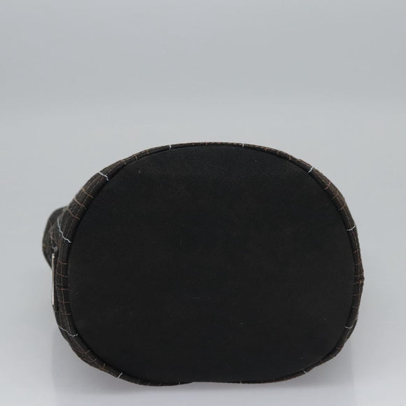 BURBERRY Nova Check Hand Bag Canvas Navy Auth JB069