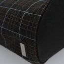BURBERRY Nova Check Hand Bag Canvas Navy Auth JB069-12