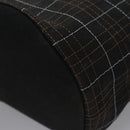 BURBERRY Nova Check Hand Bag Canvas Navy Auth JB069-33