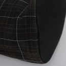 BURBERRY Nova Check Hand Bag Canvas Navy Auth JB069-34