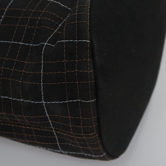 BURBERRY Nova Check Hand Bag Canvas Navy Auth JB069