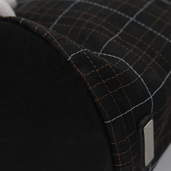 BURBERRY Nova Check Hand Bag Canvas Navy Auth JB069