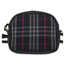 BURBERRY Nova Check Hand Bag Canvas Navy Auth JB069-3