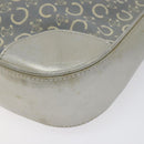 CELINE C Macadam Canvas Shoulder Bag Gray Auth JB071-15
