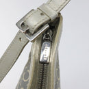 CELINE C Macadam Canvas Shoulder Bag Gray Auth JB071-10