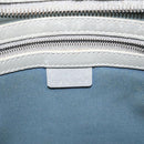 CELINE C Macadam Canvas Shoulder Bag Gray Auth JB071-18
