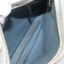 CELINE C Macadam Canvas Shoulder Bag Gray Auth JB071-11