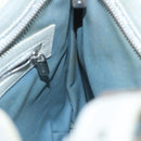 CELINE C Macadam Canvas Shoulder Bag Gray Auth JB071-19