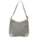 CELINE C Macadam Canvas Shoulder Bag Gray Auth JB071-13
