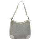CELINE C Macadam Canvas Shoulder Bag Gray Auth JB071-2